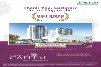 Construction in full swing at Experion Capital in Lucknow